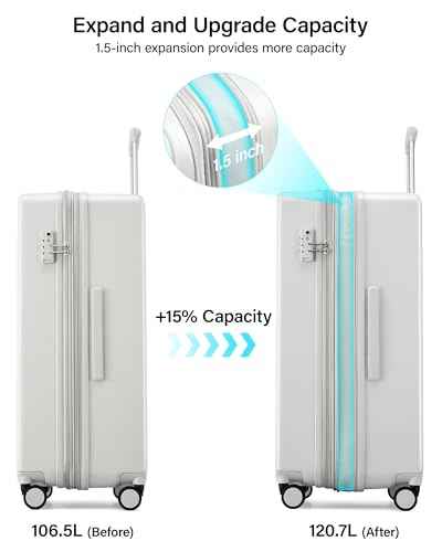 28 Inch Expandable Large Checked Luggage
