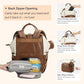 Leather Diaper Bag Backpack