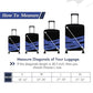 Travel Luggage Cover Suitcase Protector Fits 27