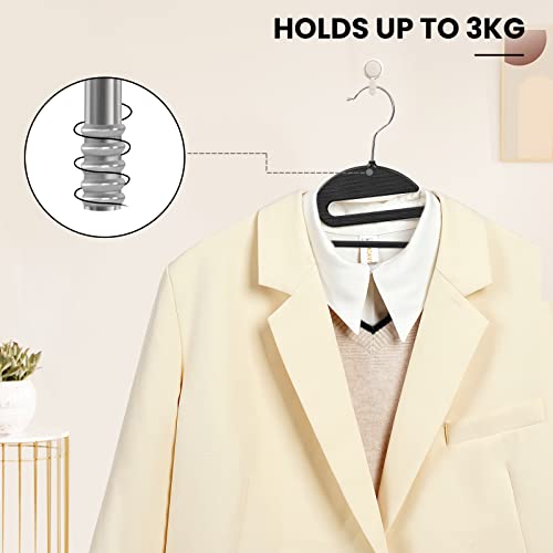 Heavy Duty Plastic Hangers 50 Pack with Non (50 Count)