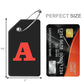 8 Pack Initial Luggage Tags for Suitcases Airplane Travel Essentials (8 Count)