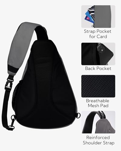 Large Sling Bag Crossbody Backpack Chest Pack for Men Women