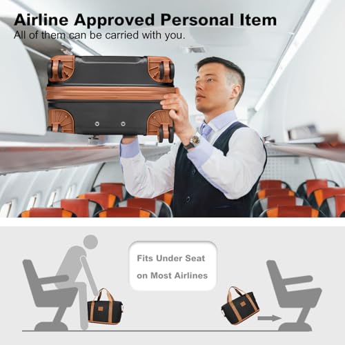 Luggage Set 4 Piece Carry On Hardside Luggage with Spinner Wheels (4 Count)