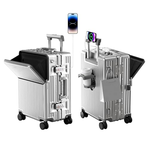 Carry on suitcase Zipperless Luggage