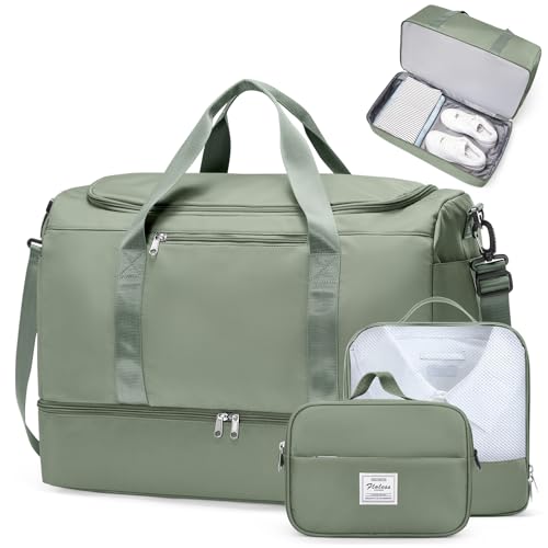 Travel Duffle Bag with Shoes Compartment
