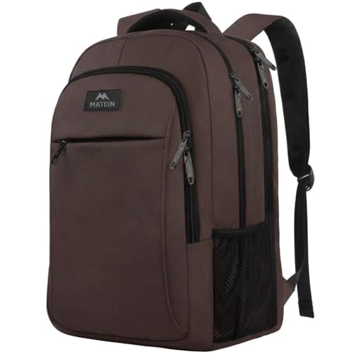 Brown 32L Laptop Backpack