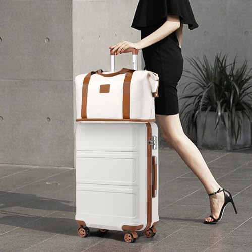 Suitcase Set 3 Piece Luggage Set Expandable with Spinner Wheels (6 Count)