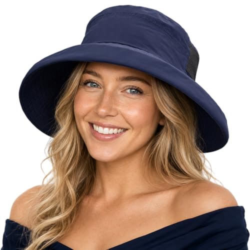 UVCoolix UPF 50+ Wide Brim Ponytail Sun Hat