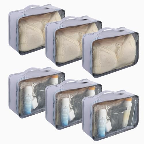6Pack Small Mesh Packing Cubes Travel (6 Count)