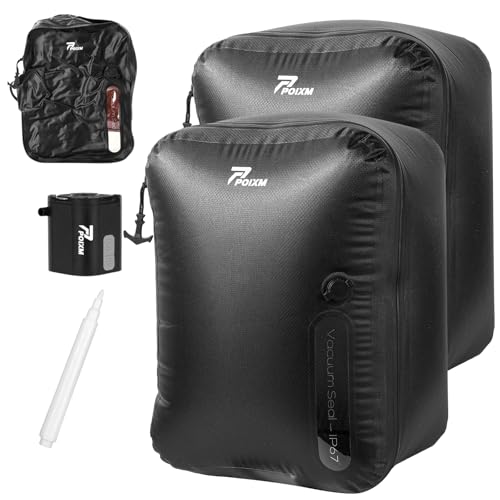 Vacuum Bags for Travel with Wireless Pump (3 Count)