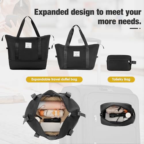 Softside Luggage Set Lightweight 3 Piece Suitcase with Duffel Bag (3 Count)