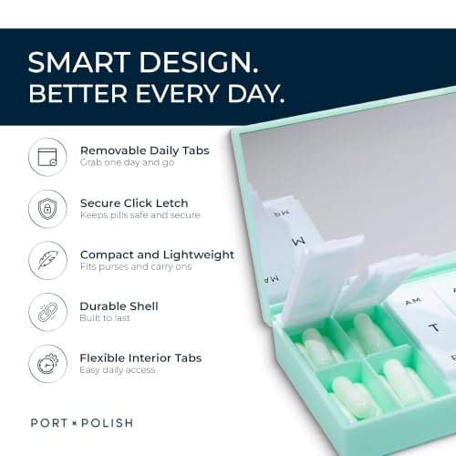 Designer Weekly Pill Box Organizer