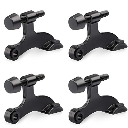 4 Pack Hinge Pin Black Door Stopper (4 Count)