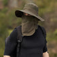 Sun Hats for Men Women Fishing Hat UPF 50+ Breathable Wide Brim Summer UV Protection Hat with Face Cover & Neck Flap