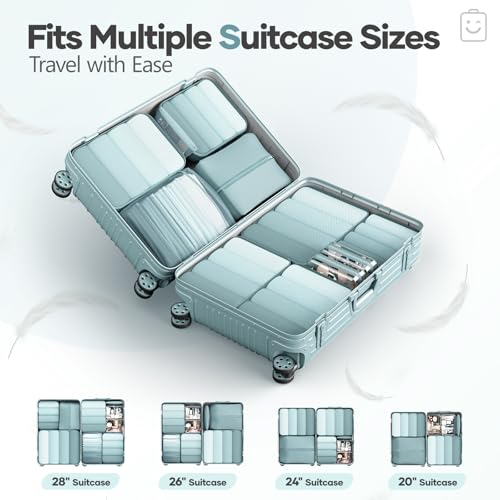 11 Set Compression Packing Cubes Garment Bags for Travel Essentials (11 Count)