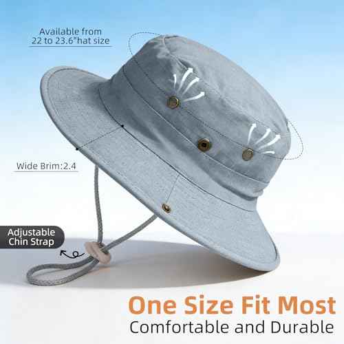 Sun Hats for Men Women Safari Hat Foldable Fishing Hat UPF 50+ Bucket Hat
