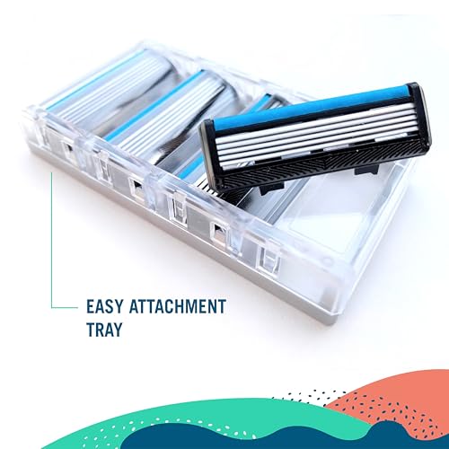 Shave 5 Wave Edition Razor Blade Refills (4 Count)