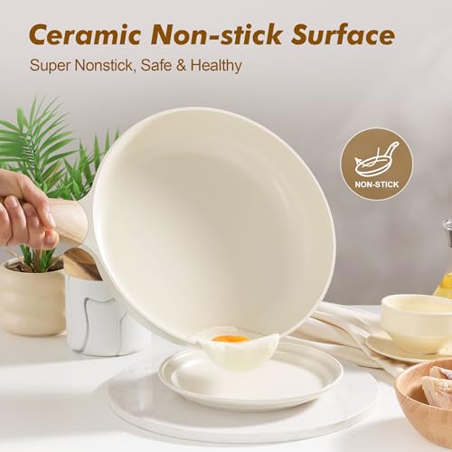 11inch Ceramic Nonstick Frying Pan Paella Pan