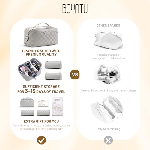 Travel Makeup Bag Organizer (3 Count)