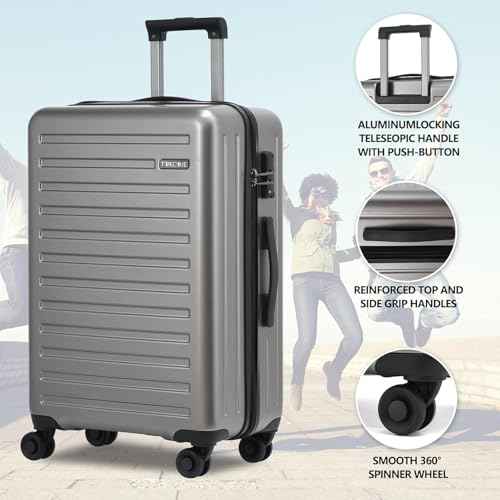 3Pcs (20/24/28) Luggage Set, Lightweight HardShell Suitcase with Wheels (3 Count)