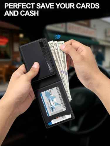 Wallet for Men RFID Blocking Minimalist Card Holder Wallet for 12