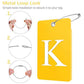 2 Pack Initial Luggage Tags for Suitcases Airplane Travel Essentials (2 Count)