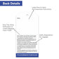 1000 Baggage Claim Check Tags with Transfer Tape on Back (1000 Count)