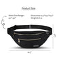 Fashion Cross body Fanny Pack Shoulder Bag for Women Men with Gold Zipper