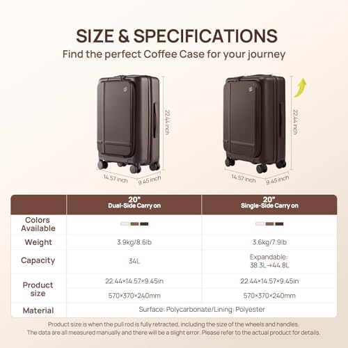 Carry On Luggage 22x14x9 Airline Approved