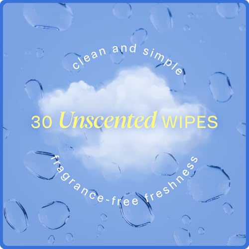 On-the-Go Armpit Cleansing Wipes – Individually Wrapped Underarm Cloths for Sweat & Odor – Biodegradable – UnScented Pack, 30 Count