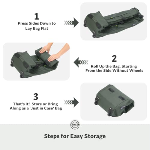 100L U Zip Rolling Duffel Bag with Wheels