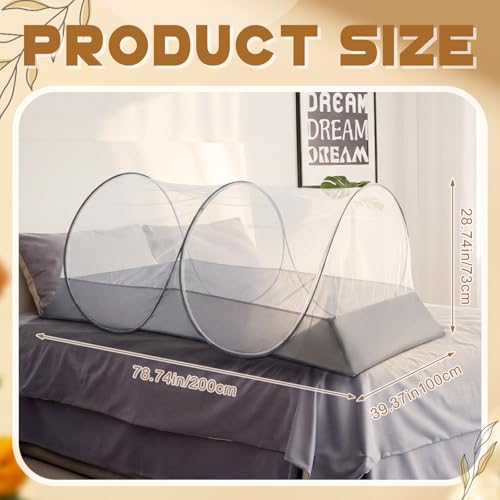 2 Pcs Mosquito Netting for Camping Bed 78 * 39 * 28 Inch (2 Count)