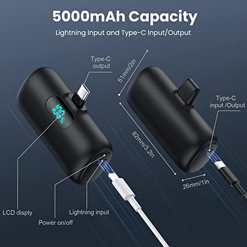 2 Pack]Portable Charger Power Bank for iPhone 17