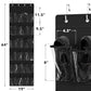 24 Pockets Clear Over the Door Shoe Organizer