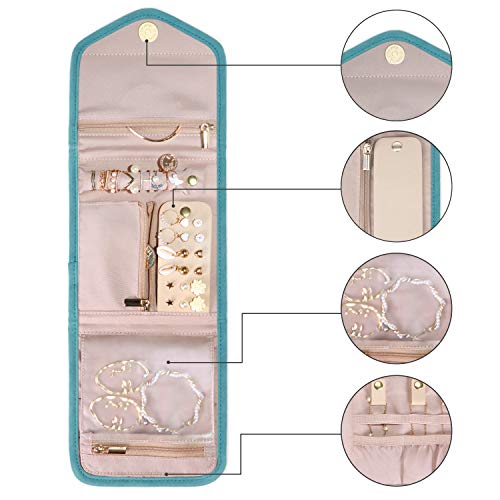 Travel Jewelry Organizer Case Foldable Jewelry Roll