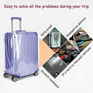 28 Inch PVC Clear Suitcase Cover