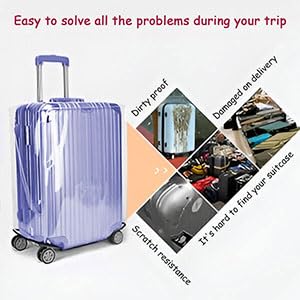 20 Inch PVC Clear Suitcase Cover