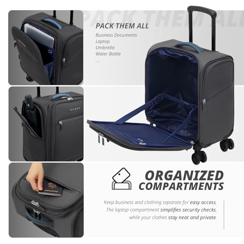 Underseat Carry On Luggage with Wheels