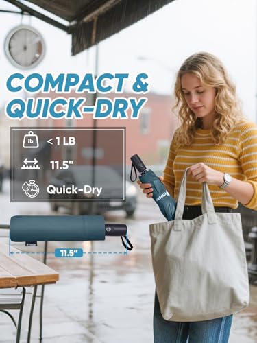 Windproof Travel Umbrellas for Rain and Sun