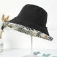 Women Floral Reversible Wide Brim Sun Hats Summer UV Protection Hiking Fishing Hat Wired Edge Beach Garden Lawn Work Cap Chin Strap