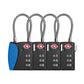 TSA Approved Travel Luggage Locks (4 Count)