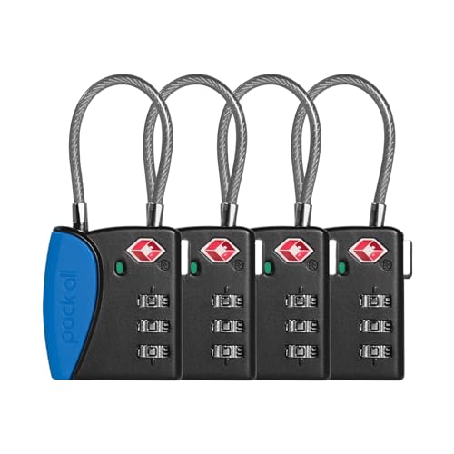 TSA Approved Travel Luggage Locks (4 Count)