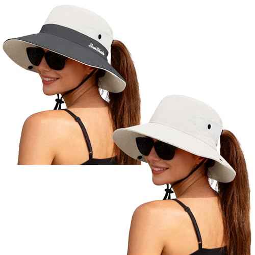 Women's Ponytail Safari Sun Hat