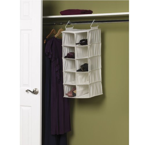 311344 10 Pocket Hanging Shoe Storage Organizer for Closets