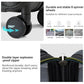 24 Inch Expandable Medium Checked Luggage with 8 Spinner Wheels