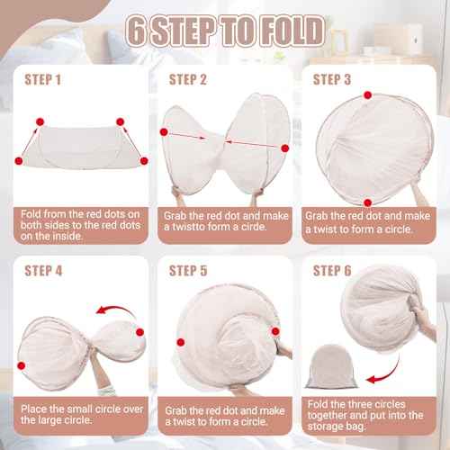 1 Pcs Mosquito Netting for Camping Bed 78 * 31 * 22 Inch