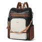 Vegan Leather Laptop Backpack for Women 15.6 inch Work Backpack Fashion Travel Backpack Purse for Business College