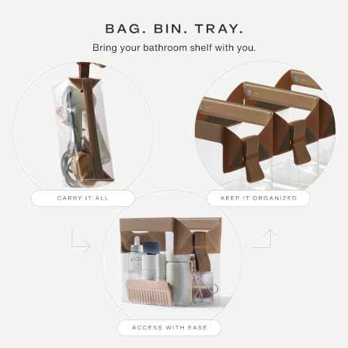 Parcel Clear Travel Kit with Zipperless Magnetic Closure
