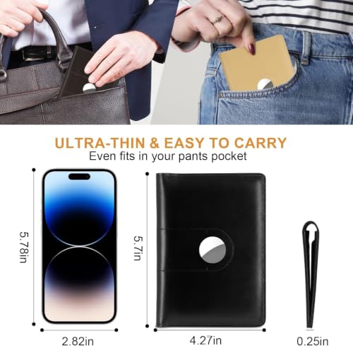 Full Grain Leather Passport Holder Cover for Men and Women Travel