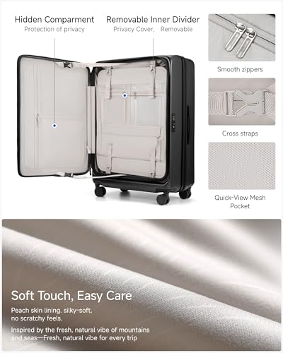 Checked Top Opening Expandable Suitcase Bundle